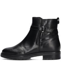 Notre-v - Schoenen ,Zwart ,Leer Zwarte Enkellaarsjes Met Rits - Lyst