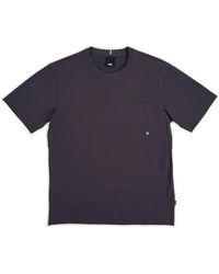 DUNO - Tops ,Blauw ,Blauw T-Shirt Technische Stof Zakje - Lyst