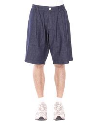 Alpha Studio - Bermuda Chambray - Lyst
