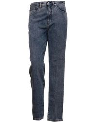 Nine:inthe:morning - Straight-Leg Jeans Blauw Eigentijds Stijl - Lyst