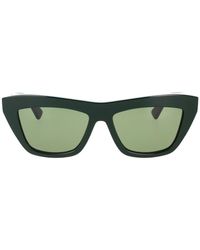 Bottega Veneta - Gafas de sol de acetato verde con lentes a juego - Lyst