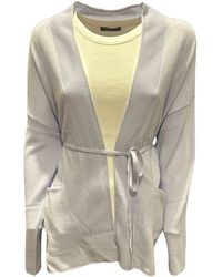 Herzensangelegenheit - Cashmere-strickjacke, gerader schnitt, offene form, seitentaschen - Lyst
