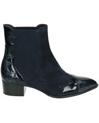 Pertini - Blaue Westernstiefel Mit G-Weite - Lyst