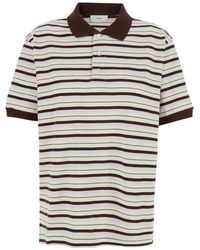 DUNST - Gestreept Poloshirt - Lyst