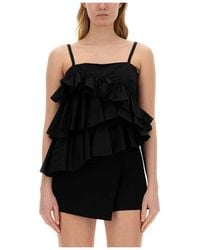 MSGM - Sleeveless Tops - Lyst