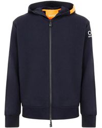 Suns - Hoodie Met Ritssluiting En Oranje Detail - Lyst