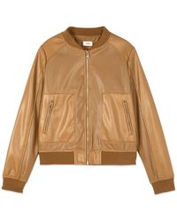 Oltre - Perforated Bomber Jacket - Lyst