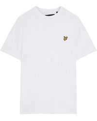 Lyle & Scott - Klisches weißes baumwoll-t-shirt für männer - Lyst