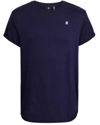 G-Star - Tops ,Blauw ,T-Shirt Slank - Lyst