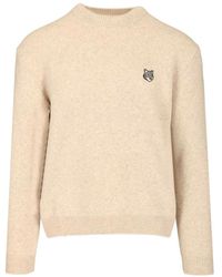 Maison Kitsuné - Round-Neck Knitwear - Lyst