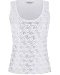 Guess - Geribbelde Tanktop - Lyst