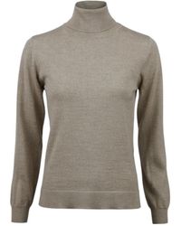 Stenströms - Truien & Vesten ,Wol Rullekravesweater I Merinould - Lyst