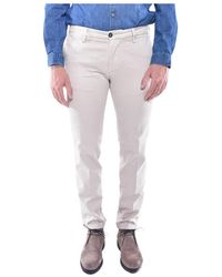 Re-hash - Broeken ,Leer Tijdloze Elegantie Chino Broek Mucha - Lyst