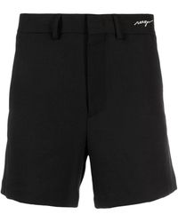 MSGM - Korte Broeken ,Zwart ,Katoen Casual Shorts - Lyst