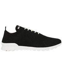 Kiton - Schoenen ,Zwart ,Katoen Mesh Fit Sneakers - Lyst
