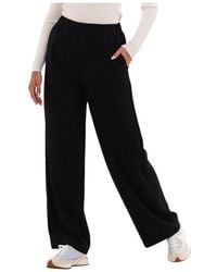 SELECTED - Broeken ,Zwart ,Wijde Pijpen Relaxed Fit Zwarte Broek - Lyst