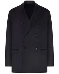 Giorgio Armani - Dubbelrijige Jas Van Kasjmierblend - Lyst