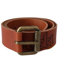 Just Cavalli - Logo Rustic Metal Buckle Belt - Lyst