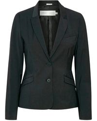 Inwear - Jassen ,Zwart ,Wol Elegante Zwarte Blazer Billaa Stijl - Lyst