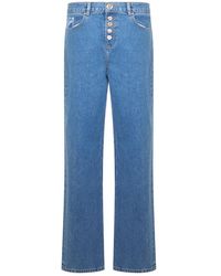 Moschino - Comfortabele Wijde Denim Broek - Lyst