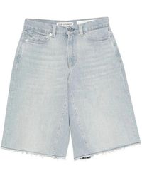 Our Legacy - Korte Broeken ,Blauw ,Katoen Midi Shorts - Lyst
