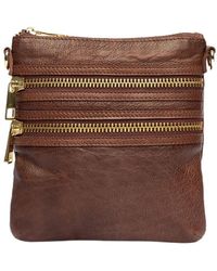 Re:designed - Emilia Small Vintage Leder Crossover Tasche - Lyst