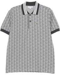 Lacoste - Klassieke Monogram Polo Met Normale Pasvorm - Lyst