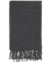 Brunello Cucinelli - Gray Cashmere Scarf - Lyst