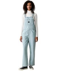 Vans - Jumpsuits & Playsuits ,Blauw ,Denim Chore Denim Overall - Lyst