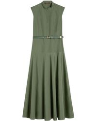 Max Mara - Poplin Fit-And-Flare Jurk - Lyst