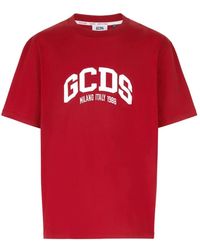 Gcds - Einfaches und auffälliges t-shirt mit kurzen ärmeln - Lyst