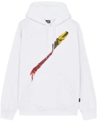 Propaganda - Hoodies & Sweatvesten ,Wit ,Katoen Katoenen Hoodie Met Zeefdruk - Lyst