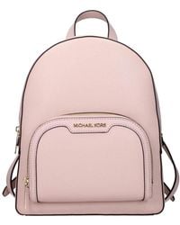 Michael Kors - Rosa Leder Rucksack Mit Frontlogo - Lyst