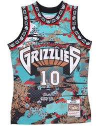 Mitchell & Ness - Fitness ,Veelkleurig ,Polyester Basketbal Tanktop Swingman Jersey 1998 - Lyst