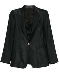Tagliatore - Jassen ,Zwart ,Leer Parigi Blazer - Lyst