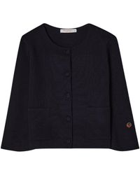 BUSNEL - Truien & Vesten ,Blauw ,Wol Lisa Short Wool Jacket - Lyst