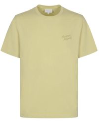 Maison Kitsuné - Handgeschriebenes komfort t-shirt - Lyst