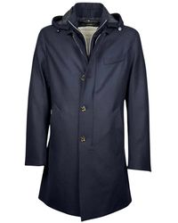 Montecore - Jassen ,Blauw ,Leer Single-Breasted Jas - Lyst