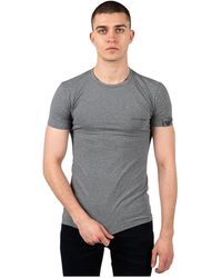 Emporio Armani - Figurbetontes Rundhals T-Shirt mit Markenlogo - Lyst