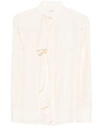 Givenchy - Blouse Van Zijde Met Strikdetail - Lyst