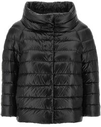 Herno - Jassen ,Zwart ,Nylon Sofia Quilted Down Jacket - Lyst