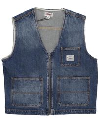 Guess - Go-Denimvest Voor Originals, Donkere Wassing - Lyst