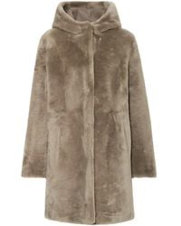 Arma - Taupe Faux Fur Shearling Jacket - Lyst