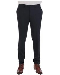 HUGO - Broeken ,Blauw ,Wol Suit Pants Extra Slim Fit Super Flex Hesten 212X - Lyst