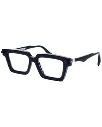 Kuboraum - Vierkante Masker Bril Zwart Ivoor Zilver - Lyst