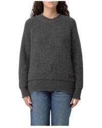 DSquared² - Woven Knit Sweater Relaxed Fit - Lyst