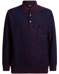 Etro - Gebreide Wol Polo - Lyst