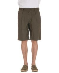 Herno - Korte Broeken ,Groen ,Katoen Groene Superlichte Bermuda Shorts Van Katoen - Lyst