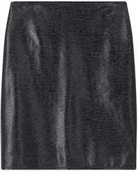Courreges - Rokken ,Zwart ,Katoen Korte Rok - Lyst
