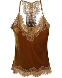 Gold Hawk - Tops ,Bruin ,Katoen Sleeveless Top - Lyst
